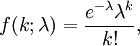 [L'équation de la distribution de Poisson.]